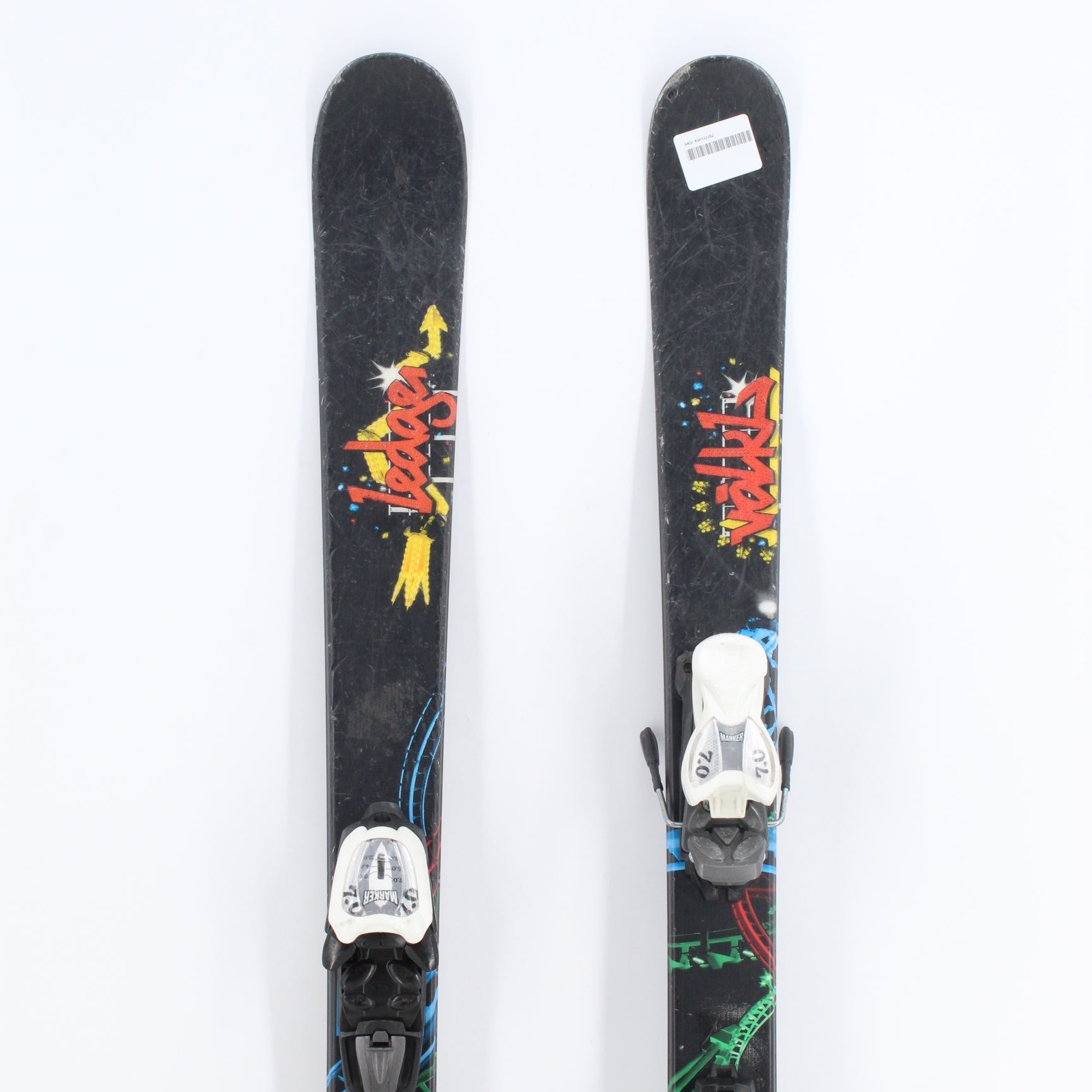 Volkl Ledge Jr. Twin Tip Skis with Bindings - 138 cm Used