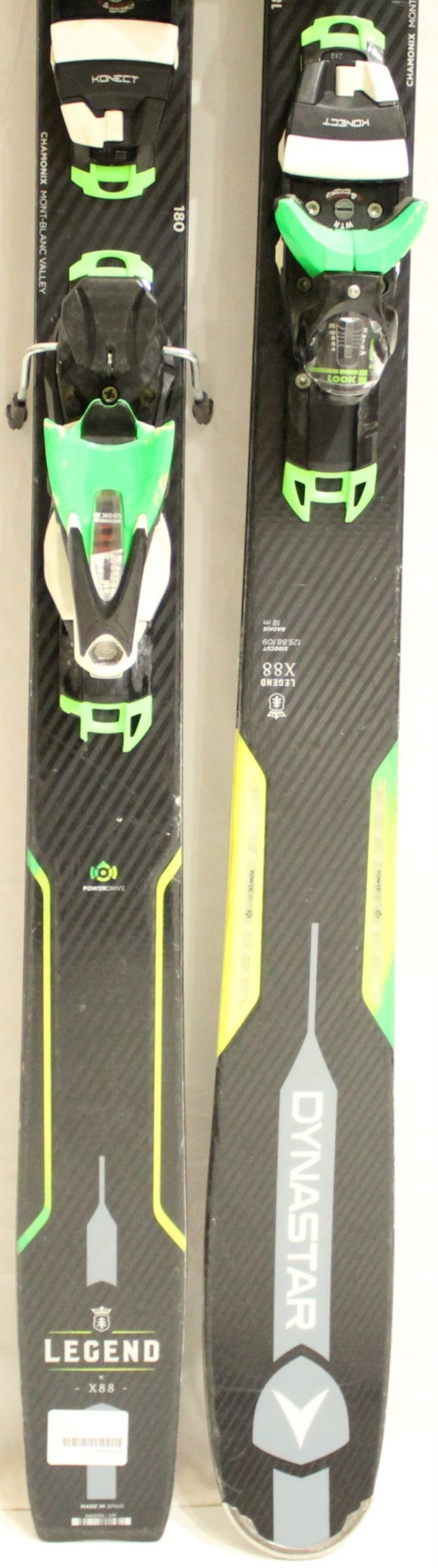 Dynastar Legend X88 Demo Skis with Bindings - 180 cm Used