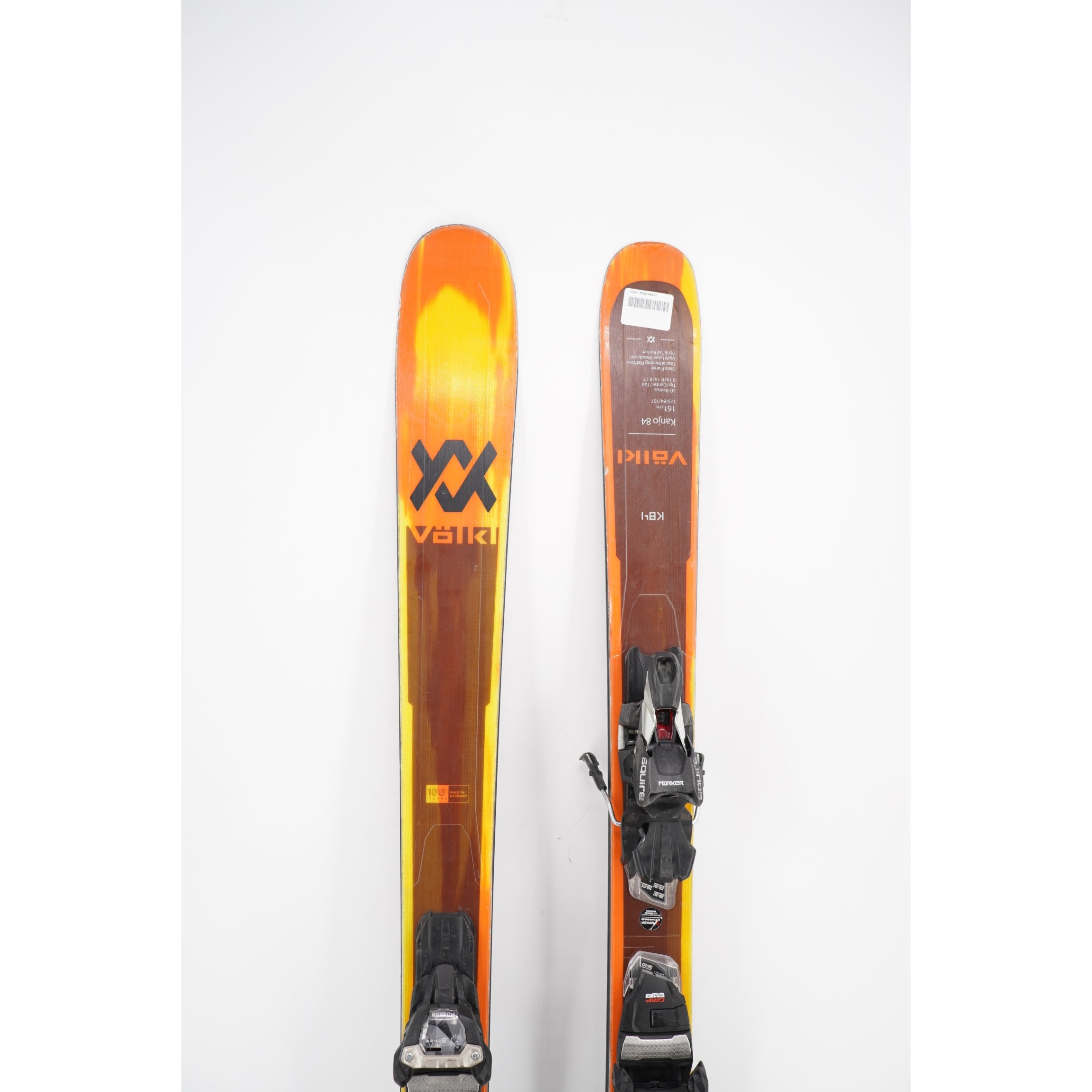 Volkl Kanjo 84 Adult Demo Skis with Bindings - 161 cm Used