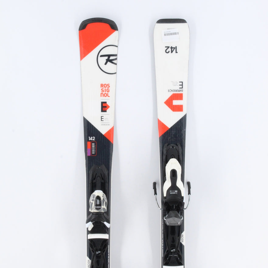 Rossignol E RTL Adult Skis with Bindings - 142 cm Used