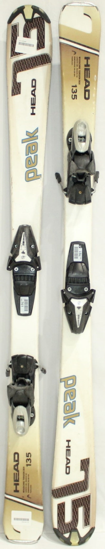Head Peak 75 Adult Skis with Bindings - 135 cm Used