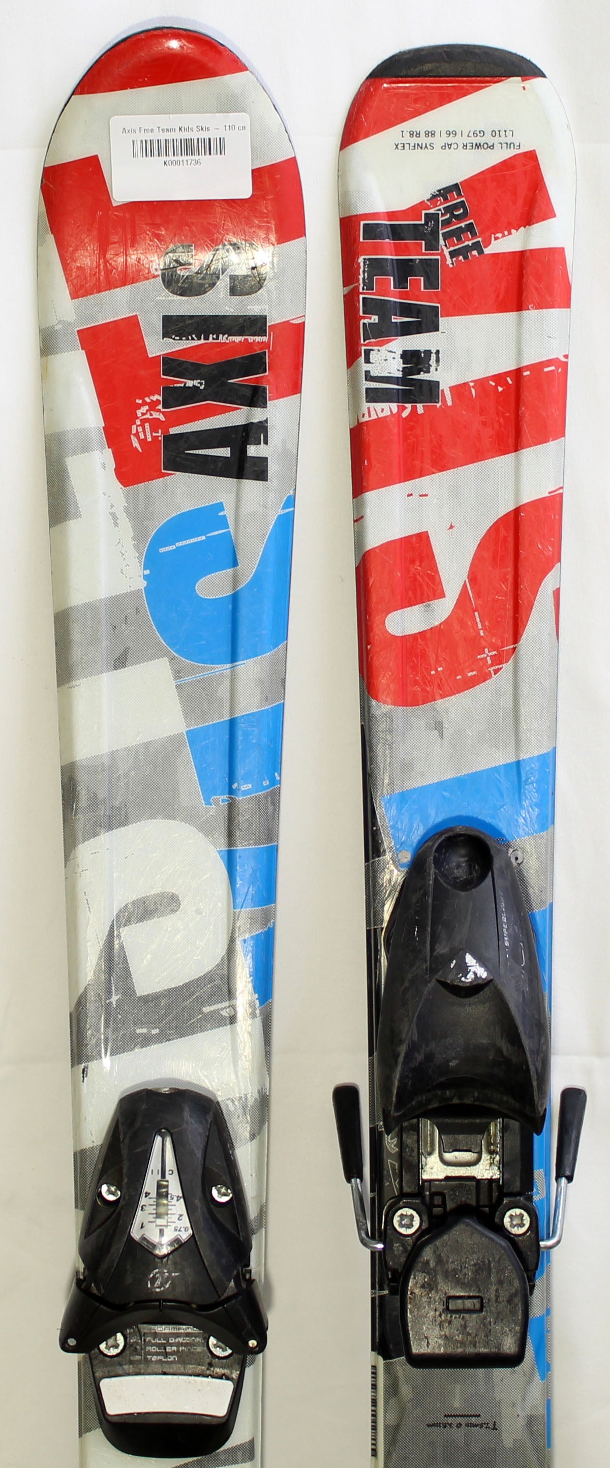 Axis Free Team Kids Skis with Bindings - 110 cm Used