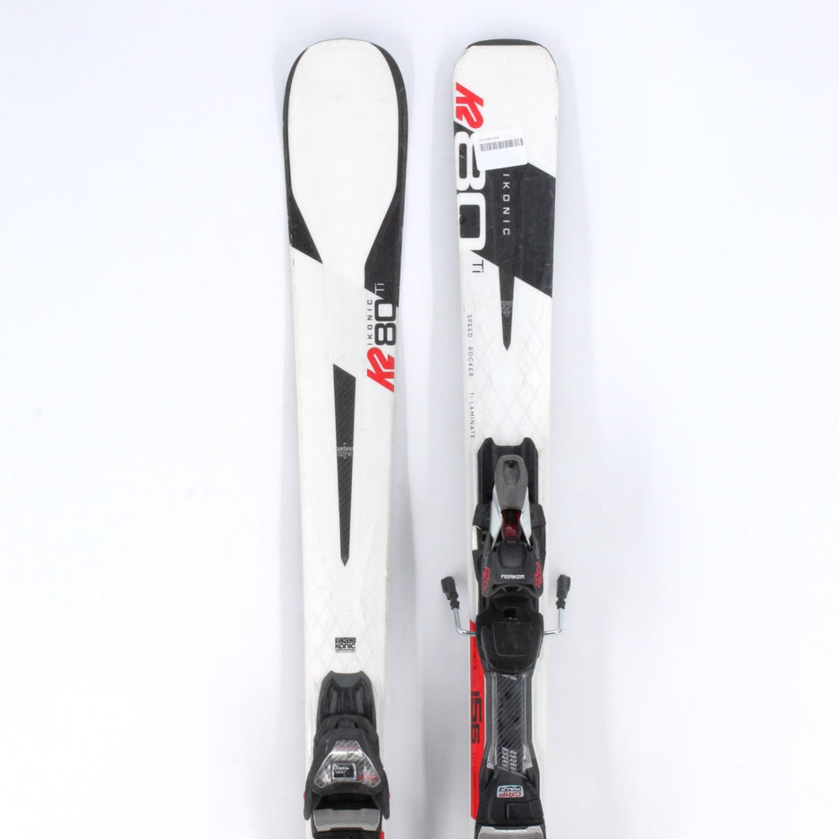 K2 Ikonic 80 Ti Adult Demo Skis with Bindings - 156 cm Used