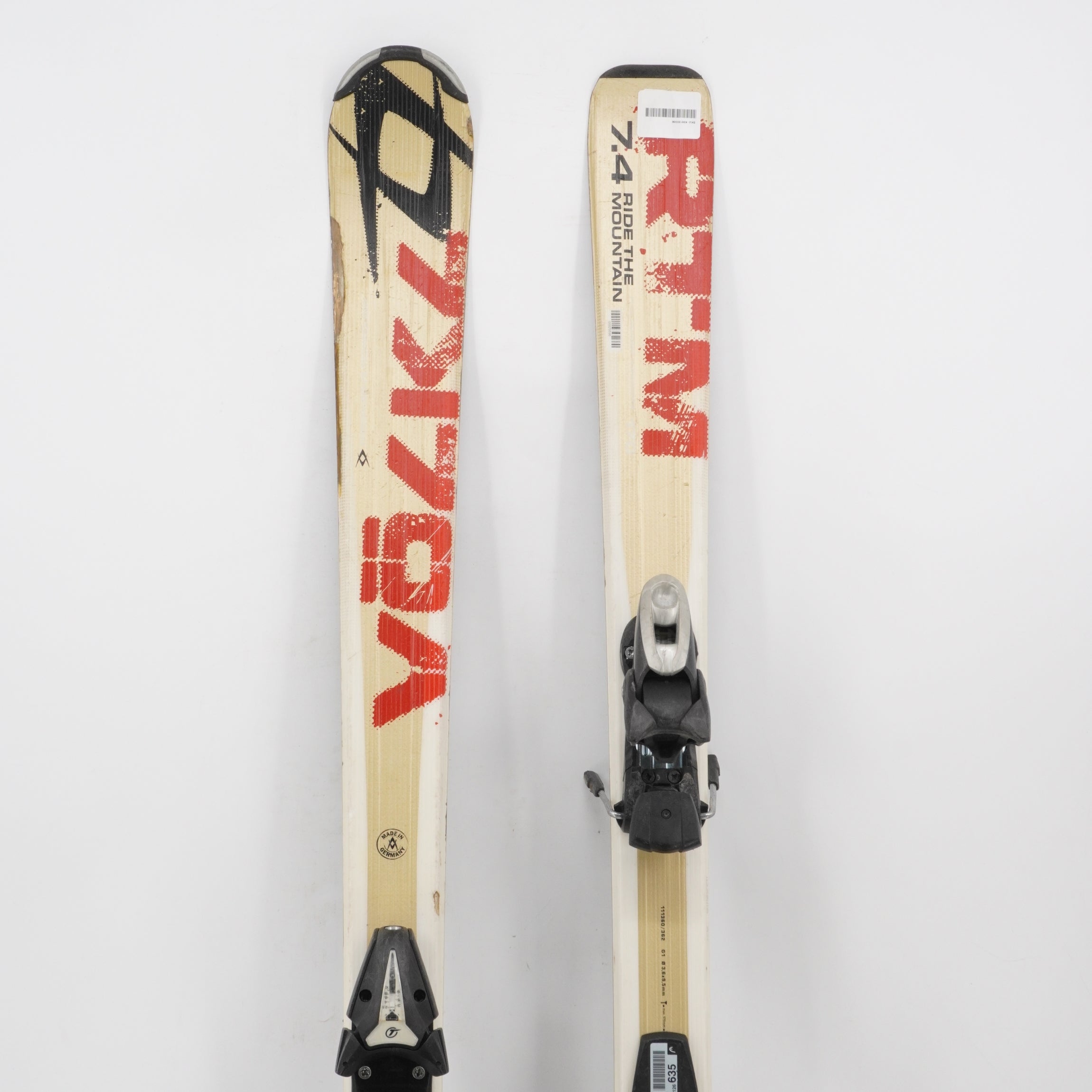 Volkl RTM 7.4 Adult Skis with Bindings - 170 cm Used