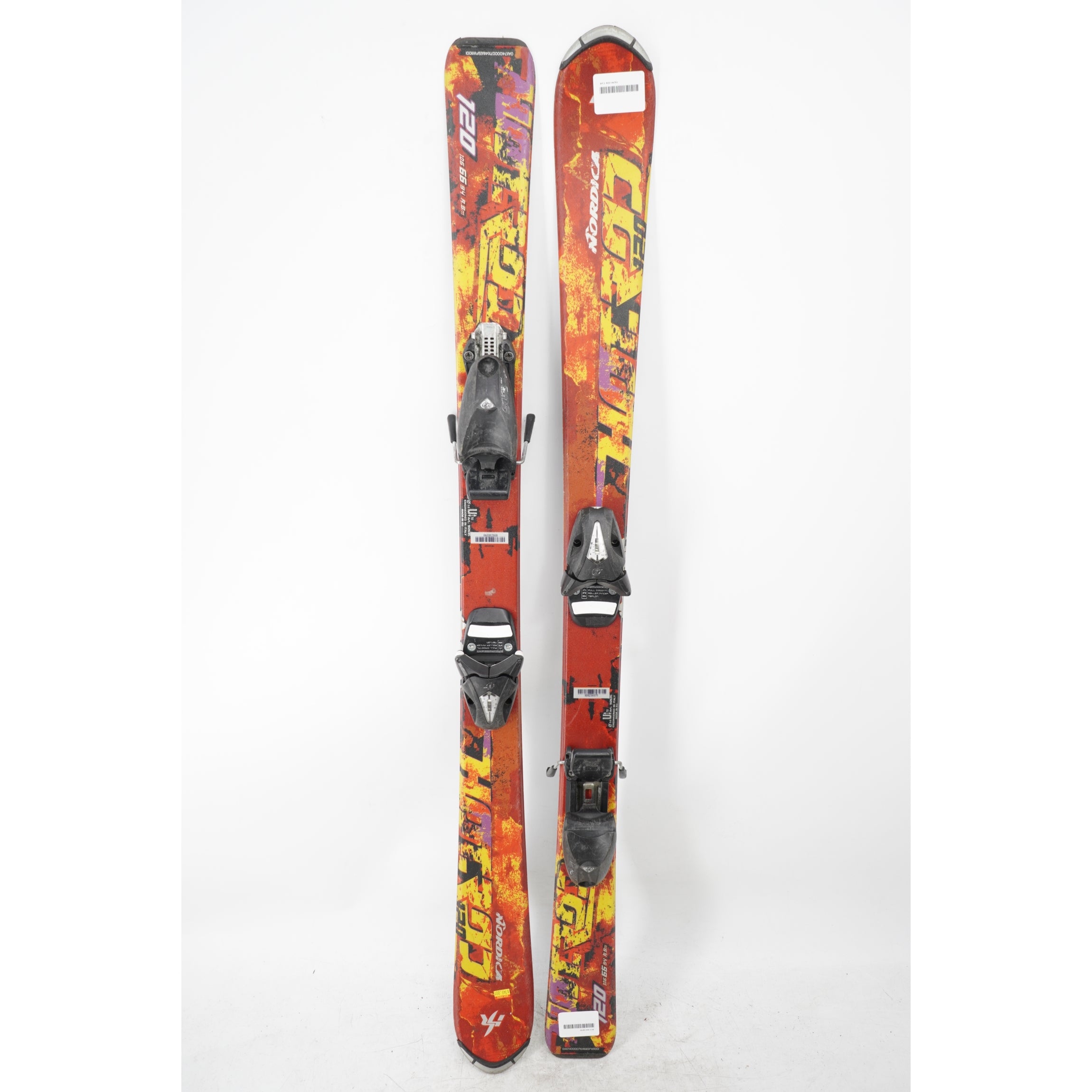 Nordica Hot Rod Kids Skis with Bindings - 120 cm Used