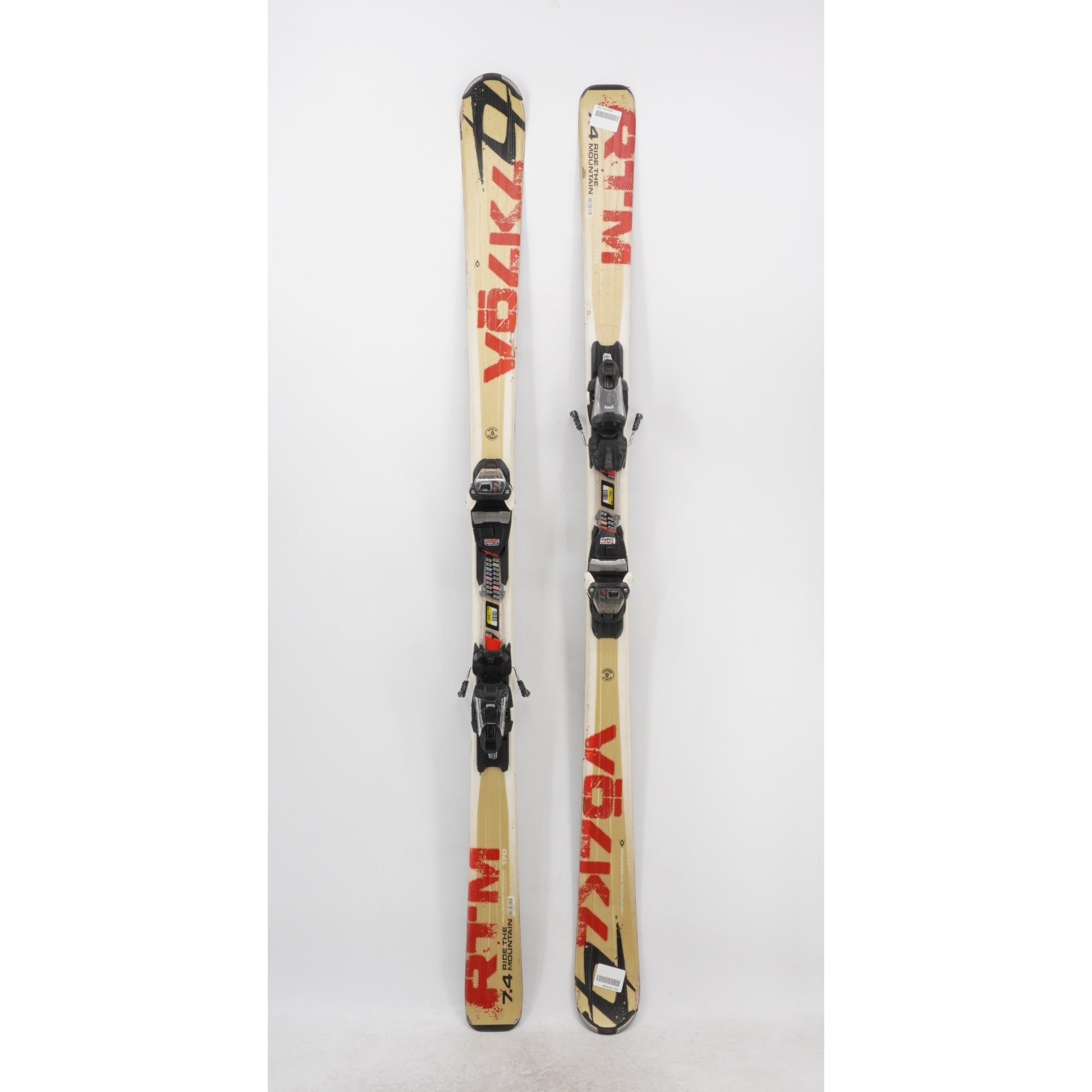 Volkl RTM 7.4 Adult Skis with Bindings - 170 cm Used