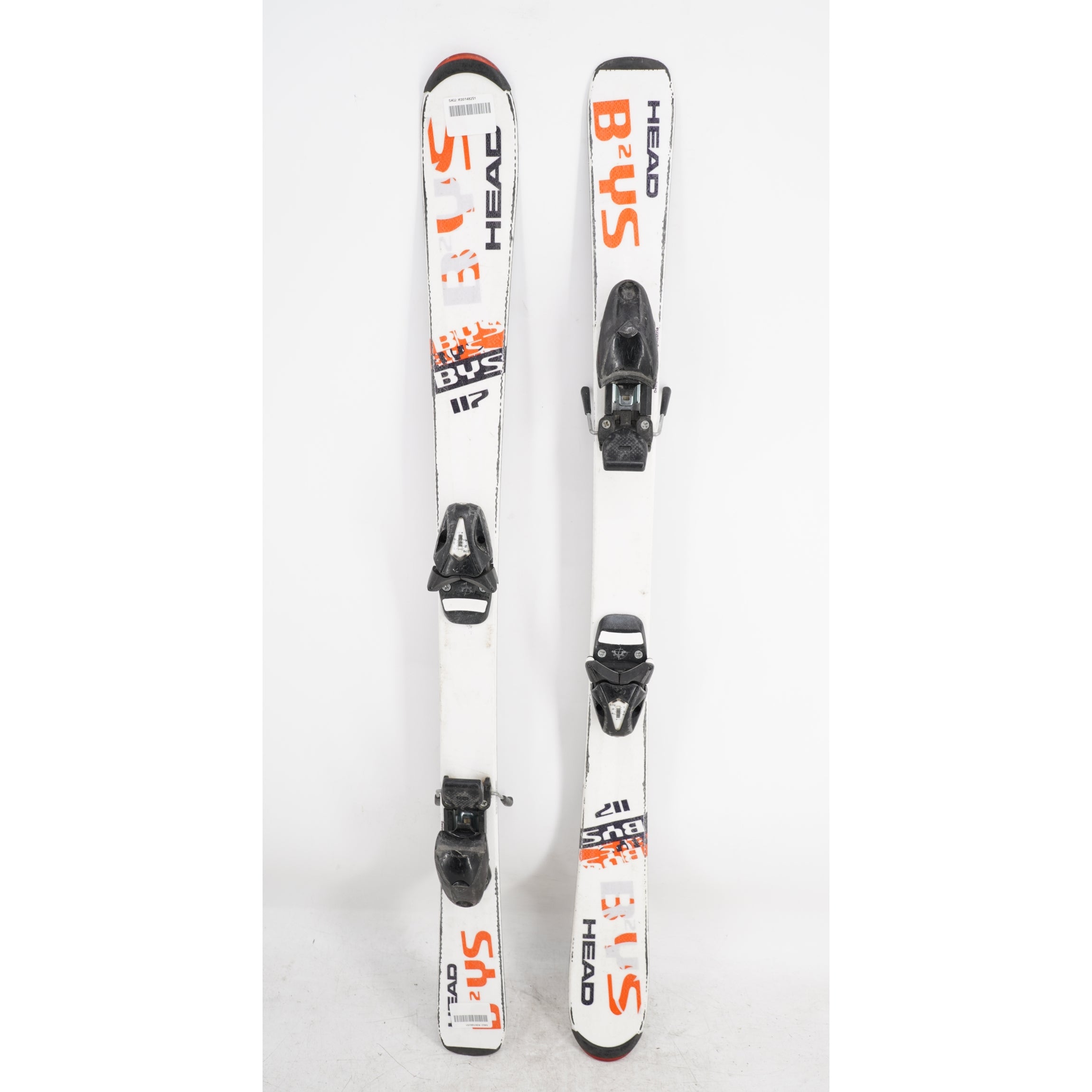 Head B2YS Kids Skis with Bindings - 117 cm Used