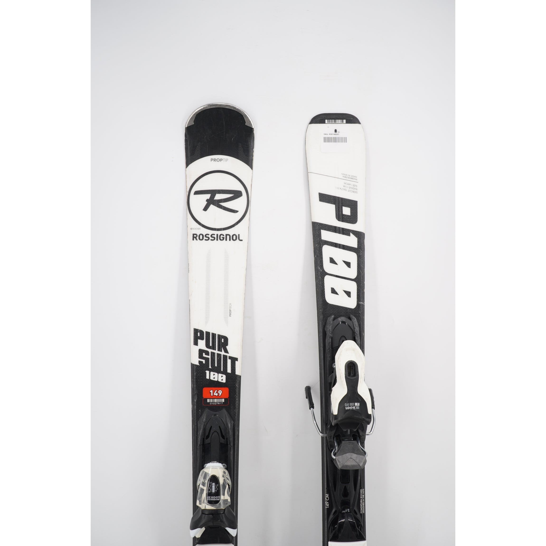Rossignol Pursuit 100 Adult Skis with Bindings - 149 cm Used