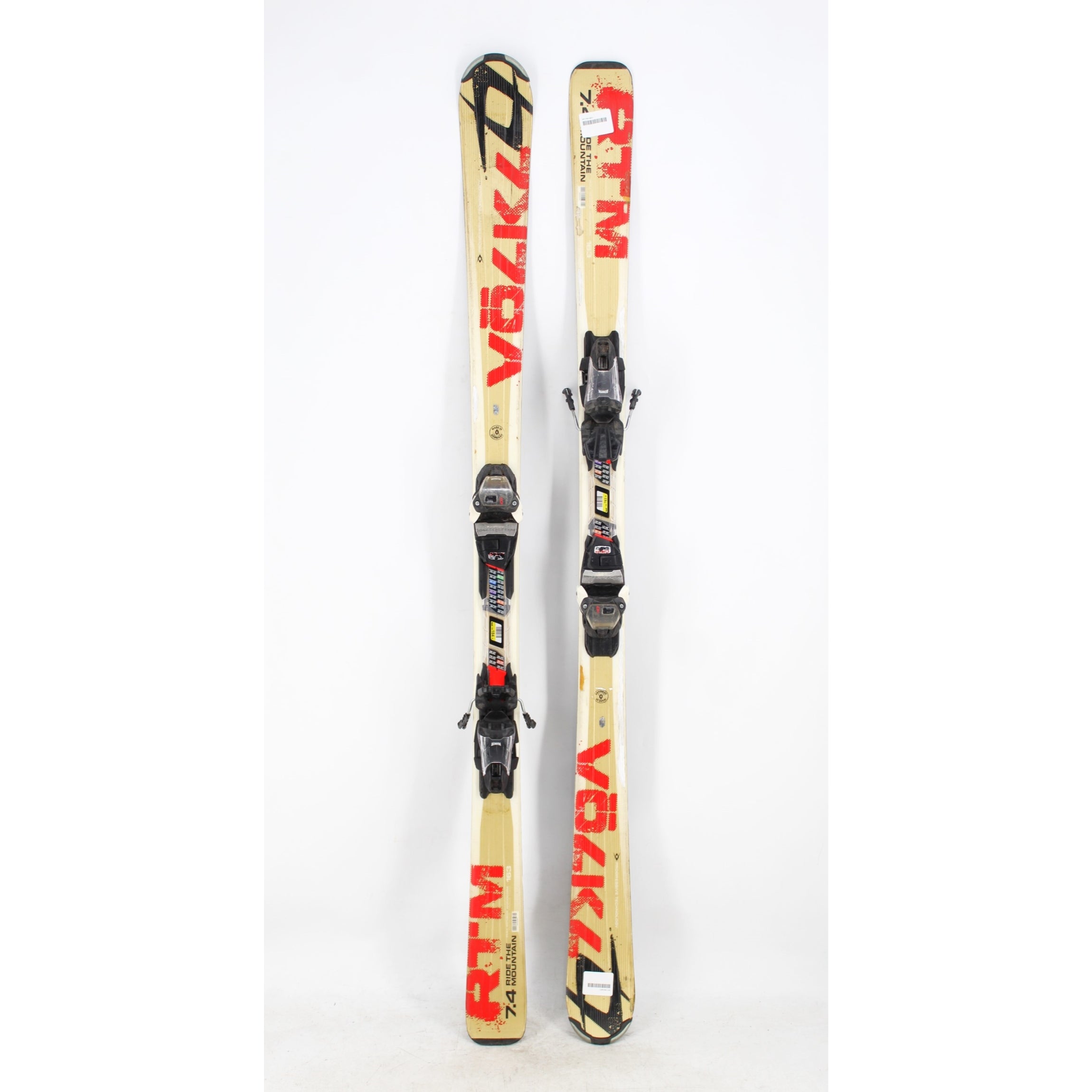 Volkl RTM 7.4 Skis with Bindings - 163 cm Used