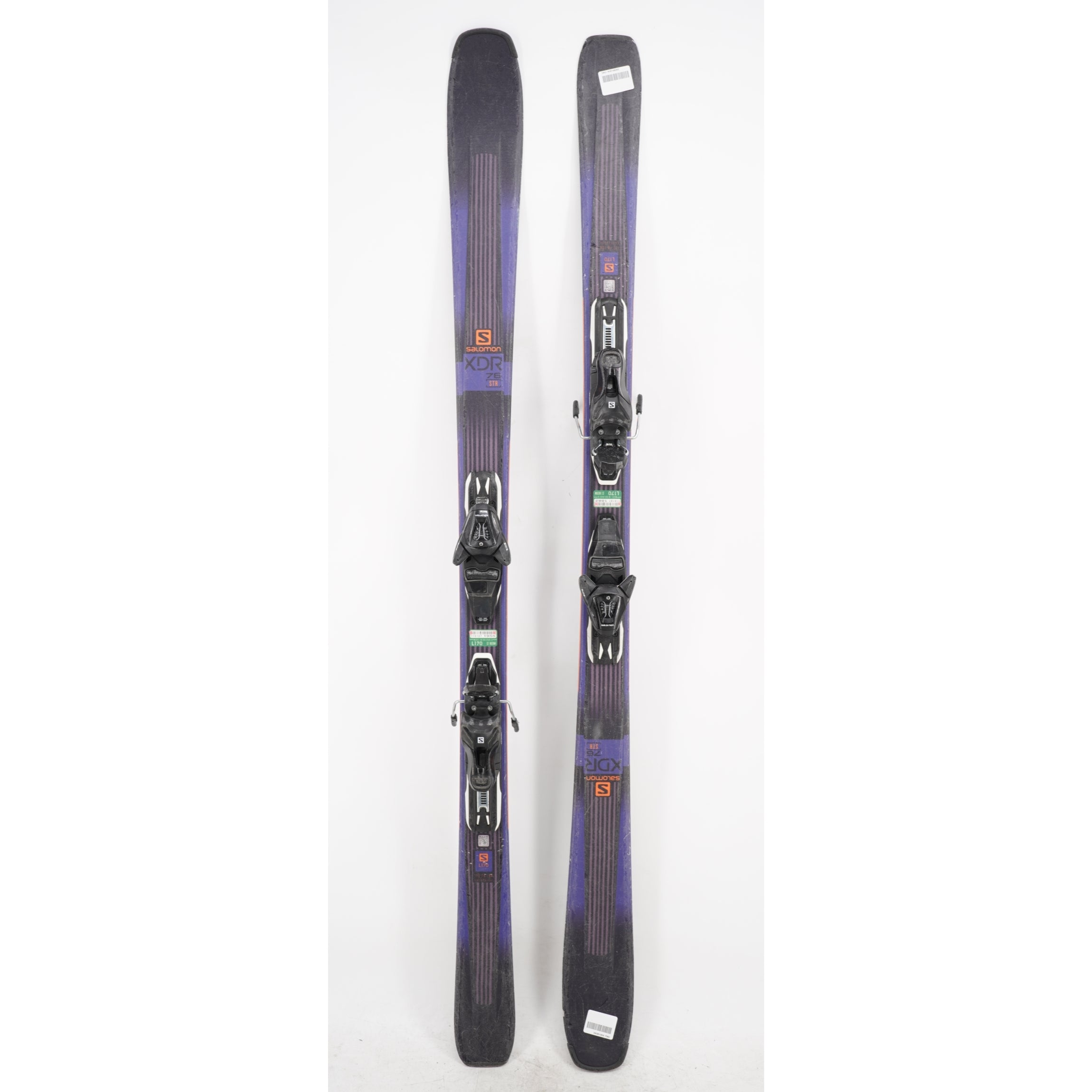 Salomon XDR 76 STR Adult Demo Skis with Bindings - 170 cm Used