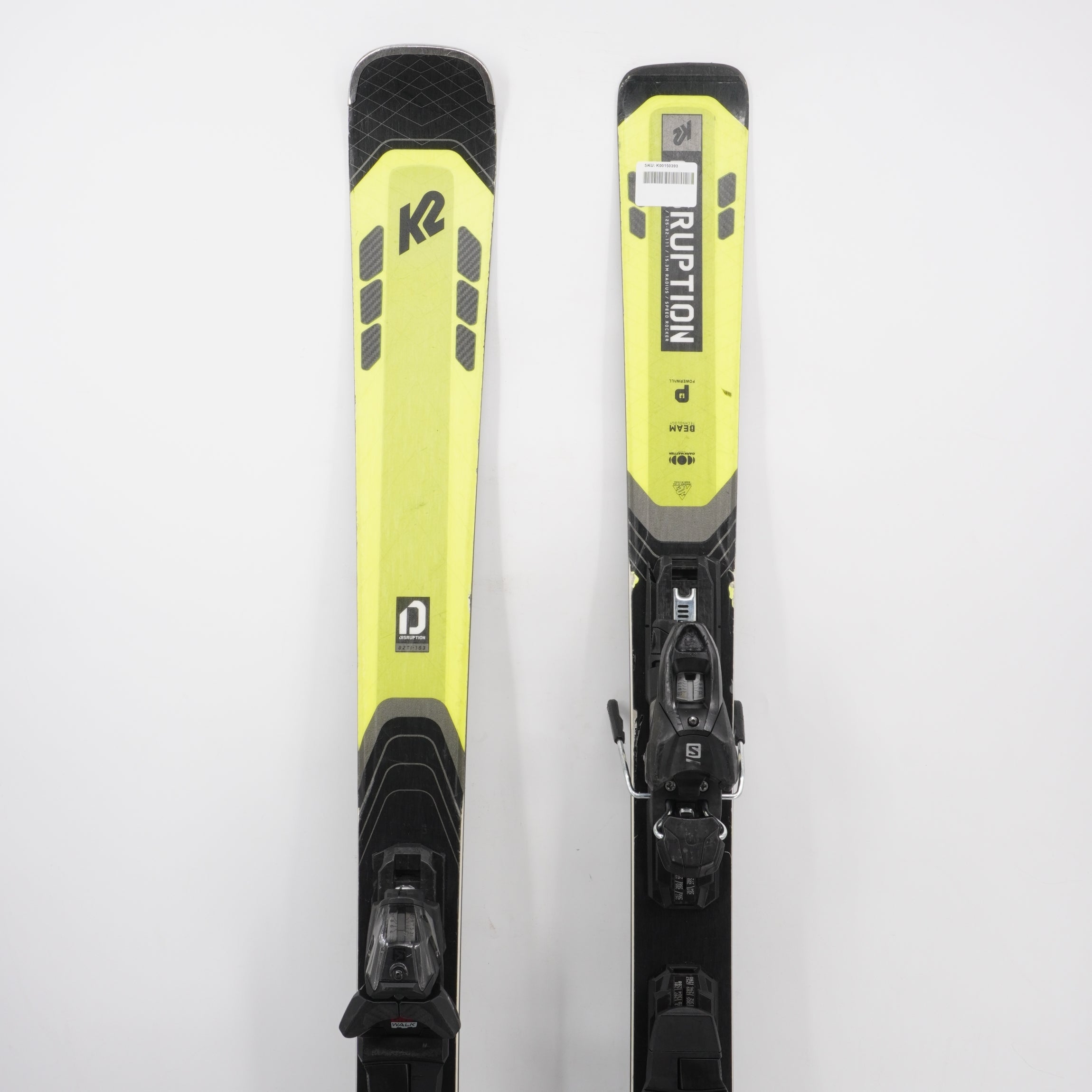 K2 Disruption 82 Ti Demo Skis with Bindings - 163 cm Used